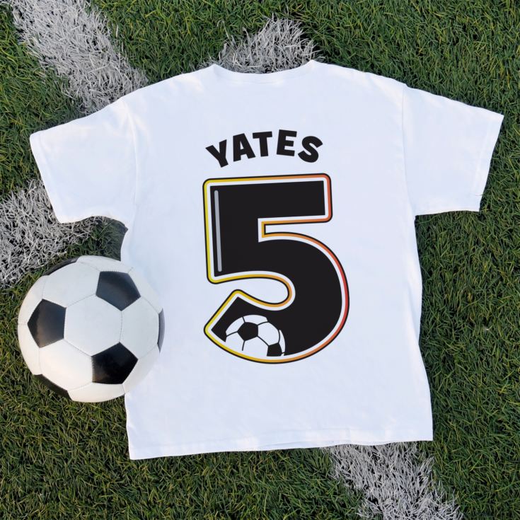 Personalised Children's Football Number T-Shirt product image