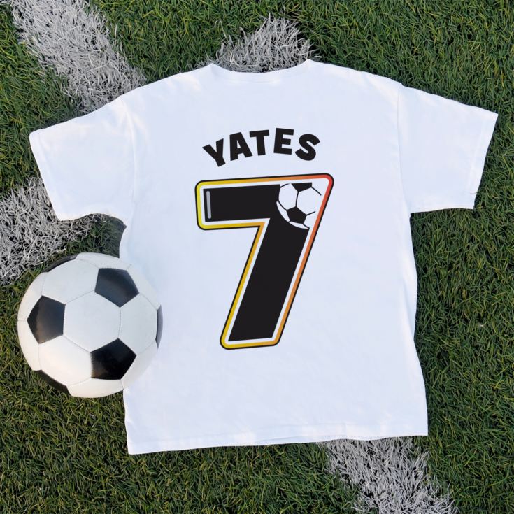 Personalised Children's Football Number T-Shirt product image