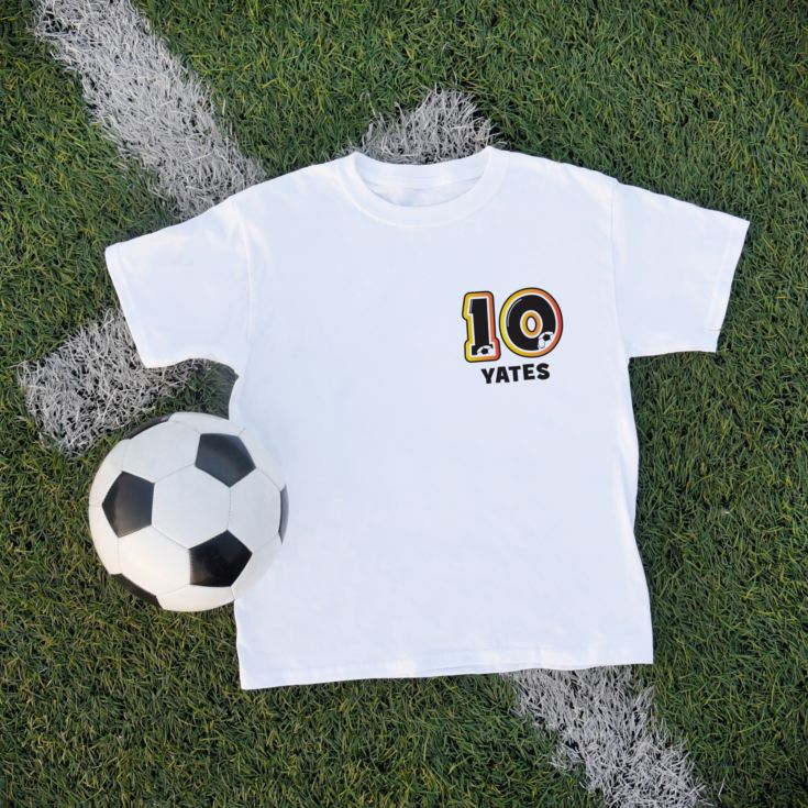 Personalised Children's Football Number T-Shirt product image