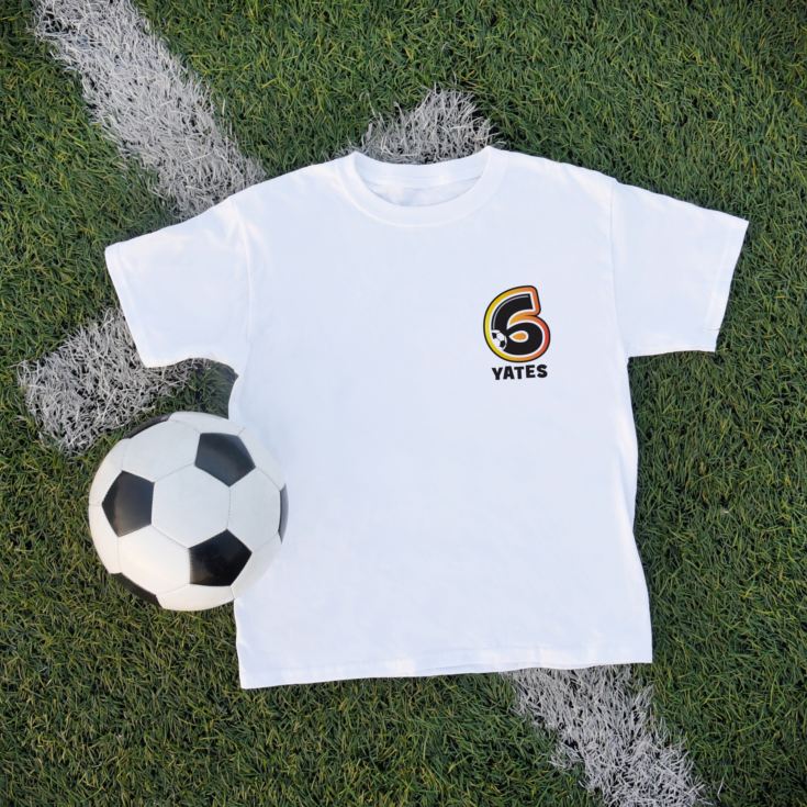 Personalised Children's Football Number T-Shirt product image