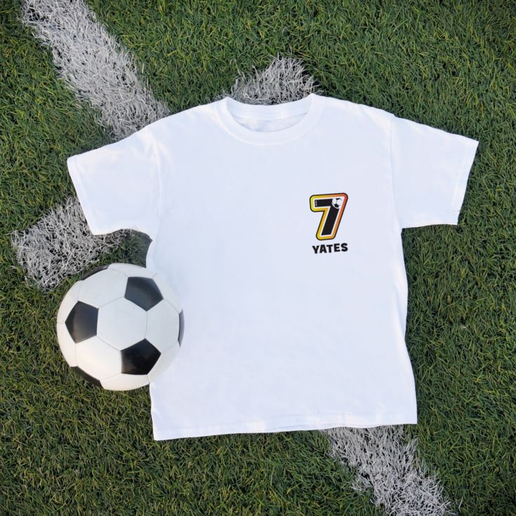 Personalised Children's Football Number T-Shirt product image