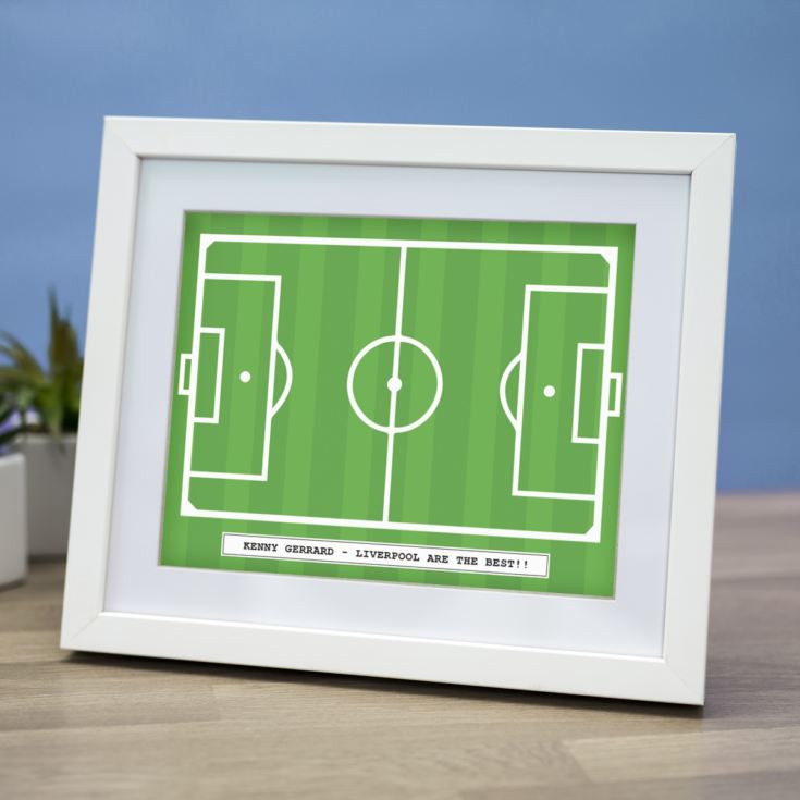 Personalised Football Pitch Framed Print product image