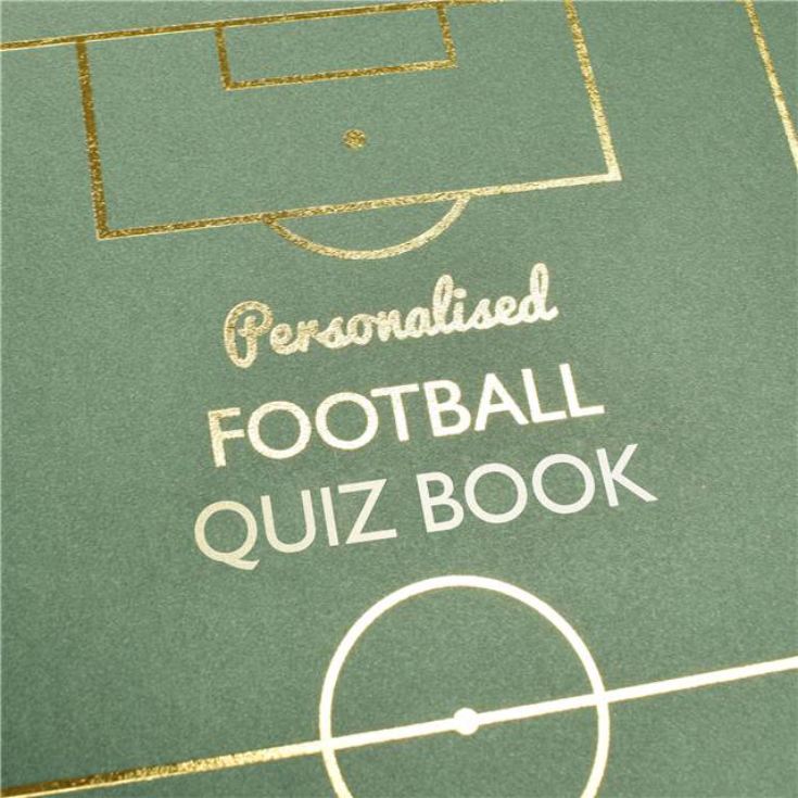 Personalised Football Quiz Book product image