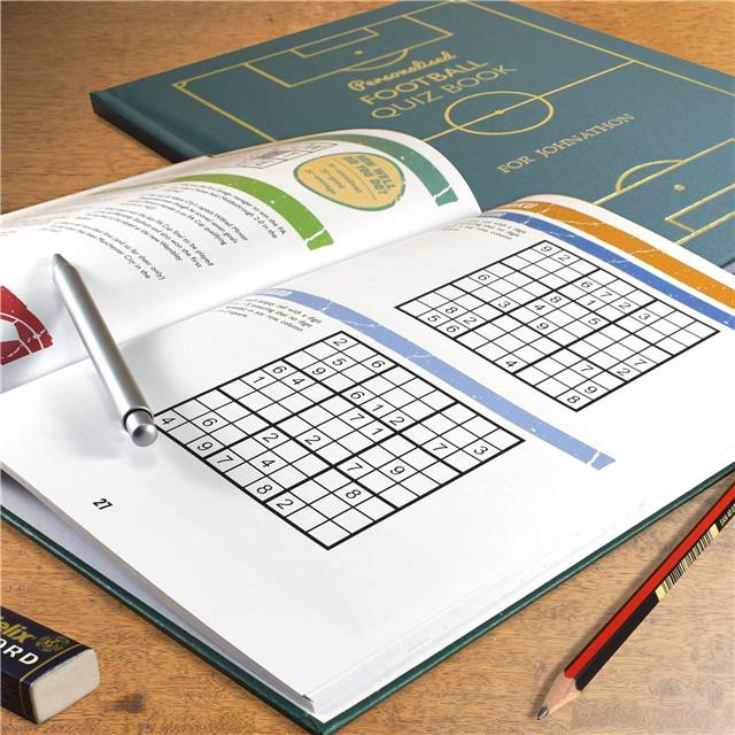 Personalised Football Quiz Book product image
