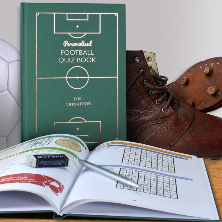 Personalised Football Quiz Book product image