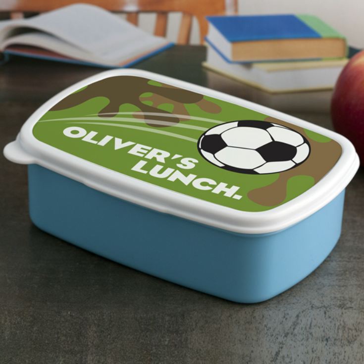 Personalised Football Lunch Box product image