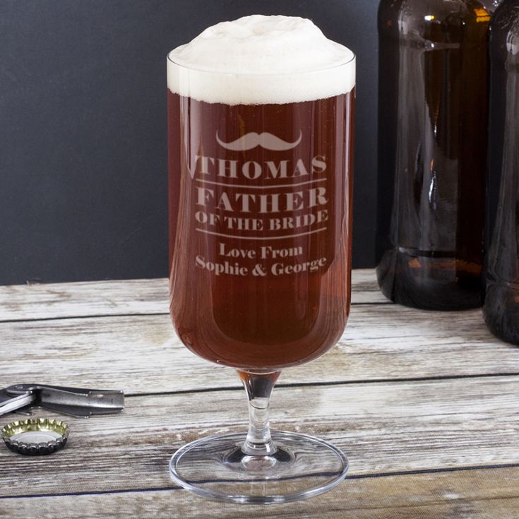 father of the bride beer mug