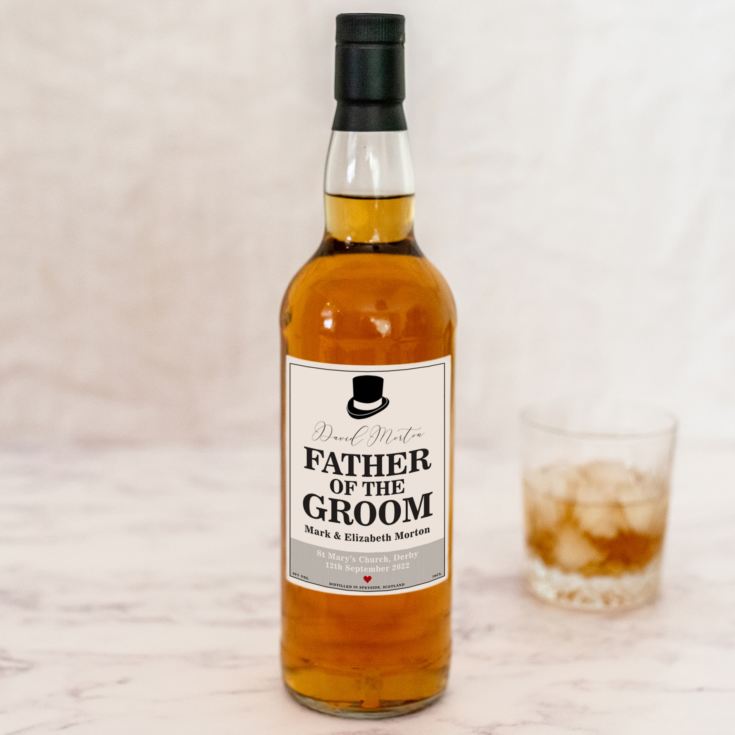 Personalised Father Of The Groom Single Malt Whisky The Gift