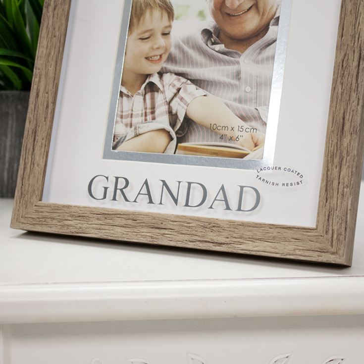 Wood Effect Grandad Photo Frame The Gift Experience