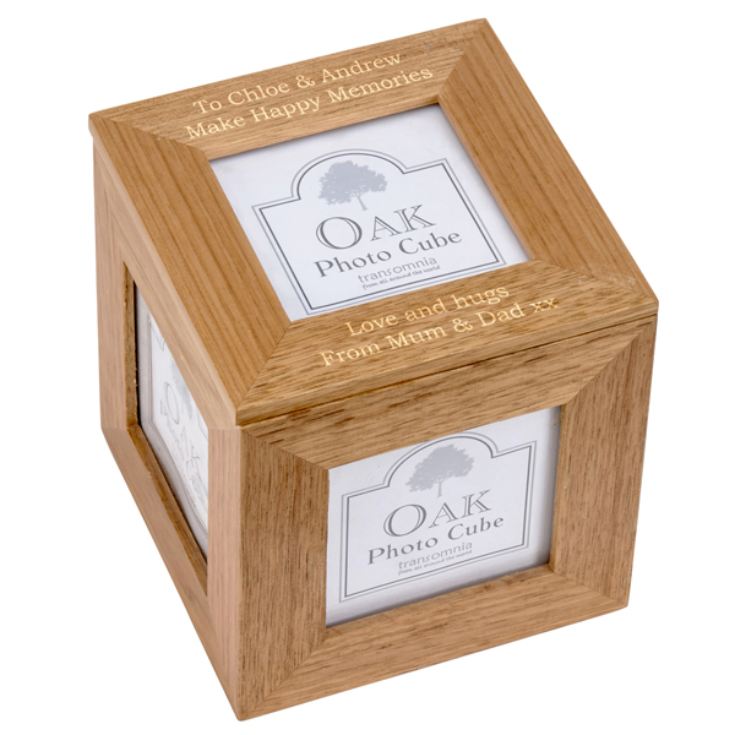 oak photo cube