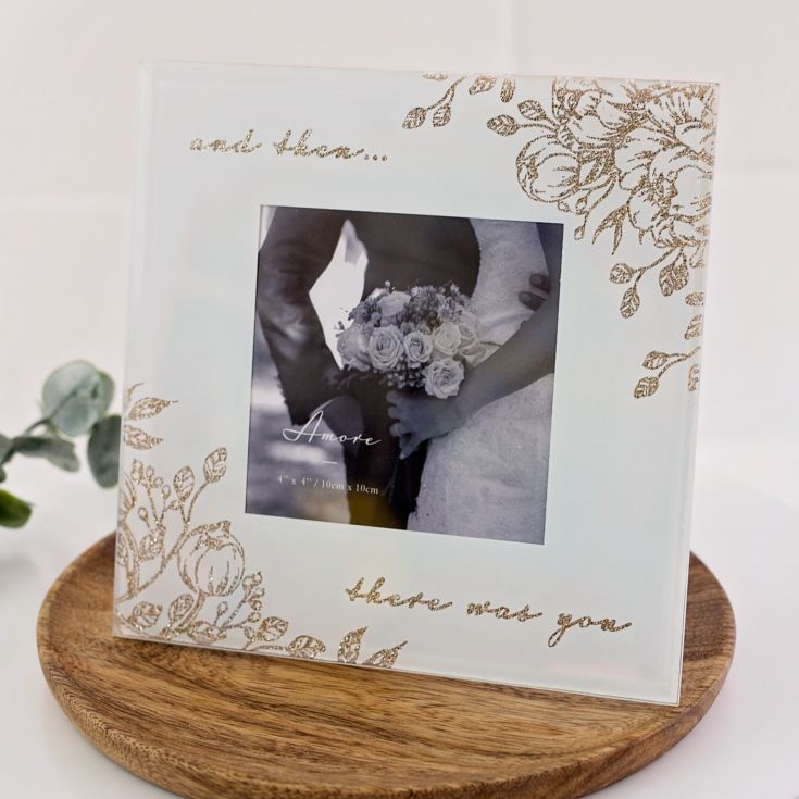 "And Then There Was You" Pale Grey & Gold Floral Frame product image