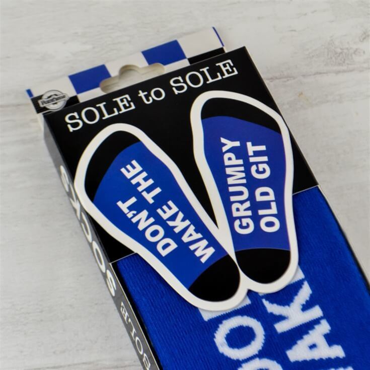 Don't Wake Up the Grumpy Old Git Sole Socks product image