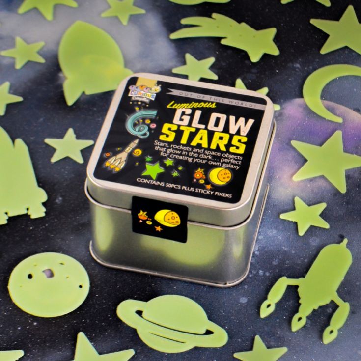 Glow in the Dark Stars in a Tin product image