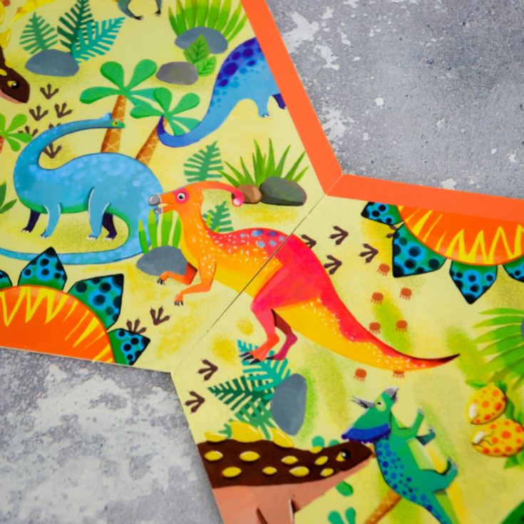 Glow in the Dark Dinosaurs Tangle Tiles Jigsaw Puzzle product image