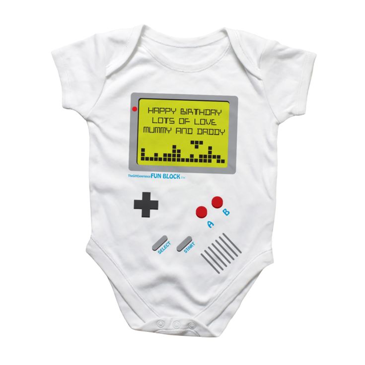 Personalised Game Baby Grow product image