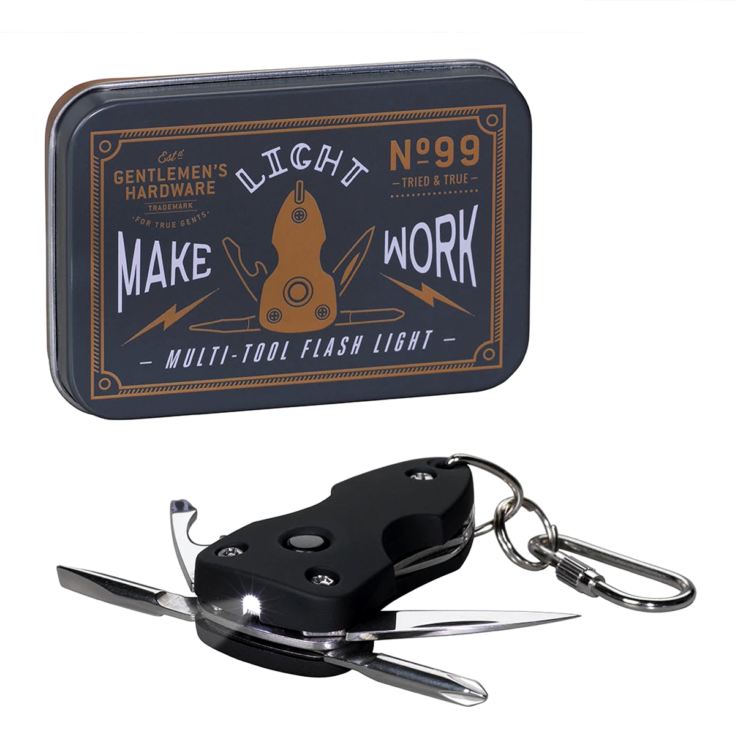 Gentlemen's Hardware Pocket MultiTool with Flashlight The Gift Experience