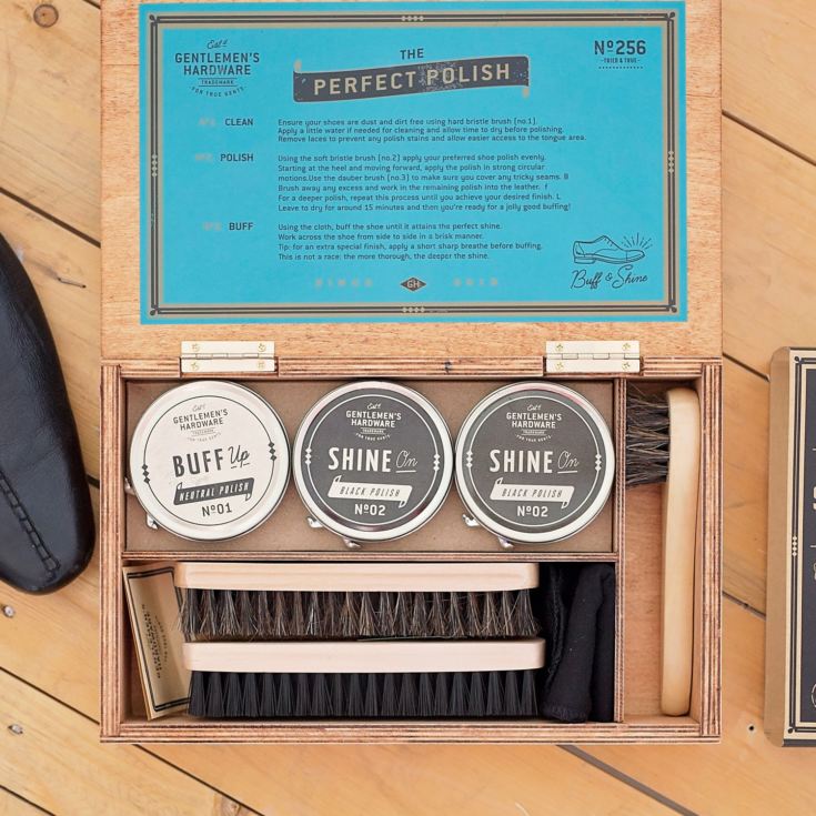 personalised shoe shine kit