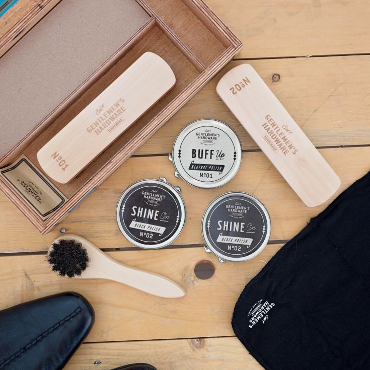 shoe shine kit box