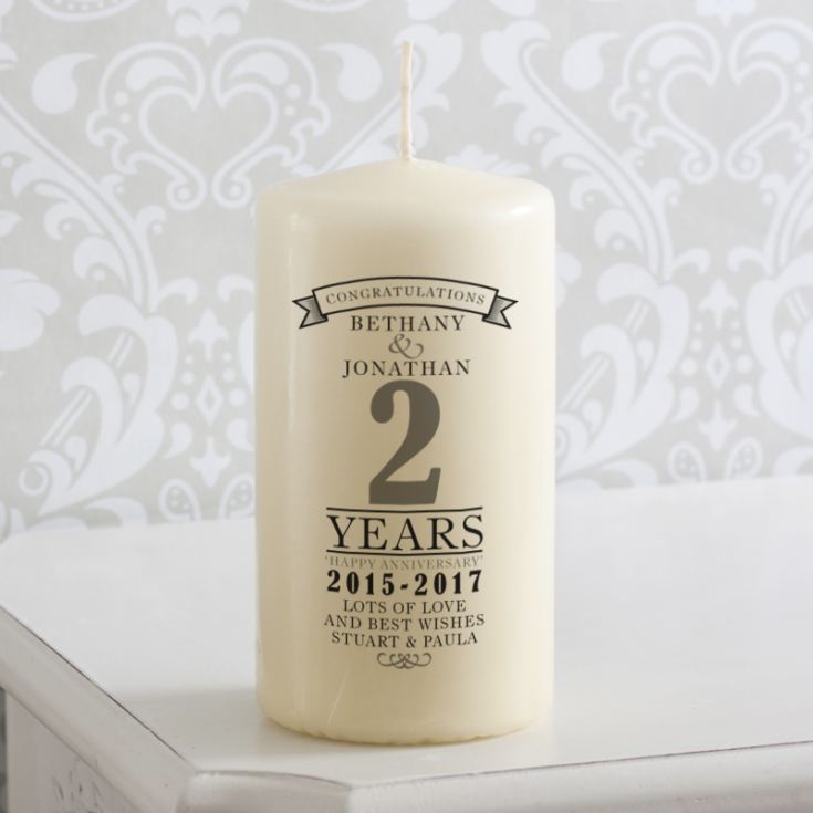 Personalised Anniversary Candle product image