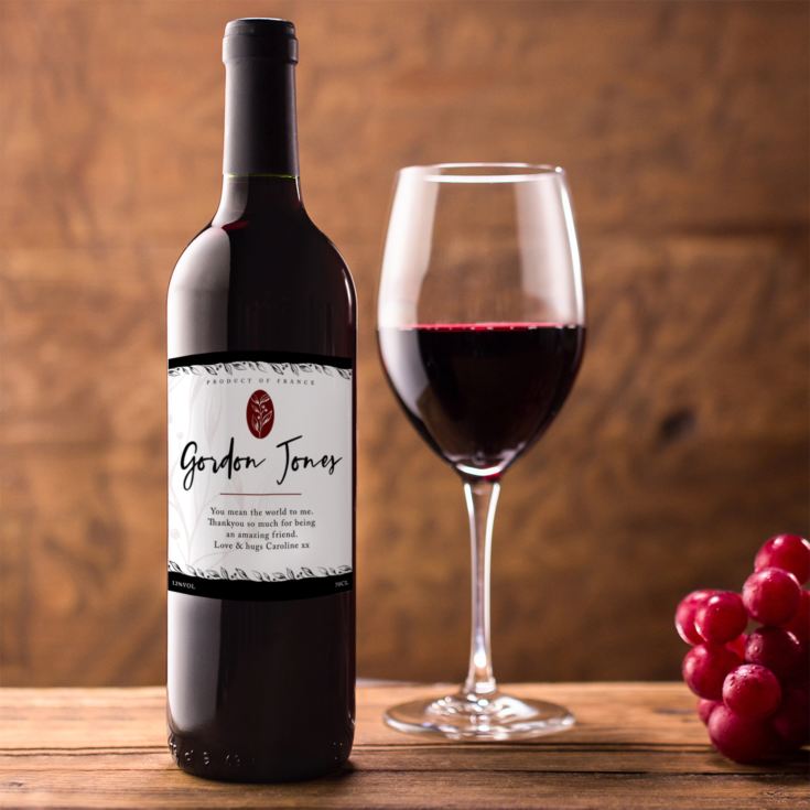 Personalised Red Wine product image