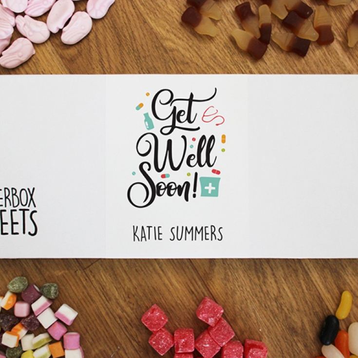 Personalised Get Well Soon Letterbox Sweets The Gift Experience