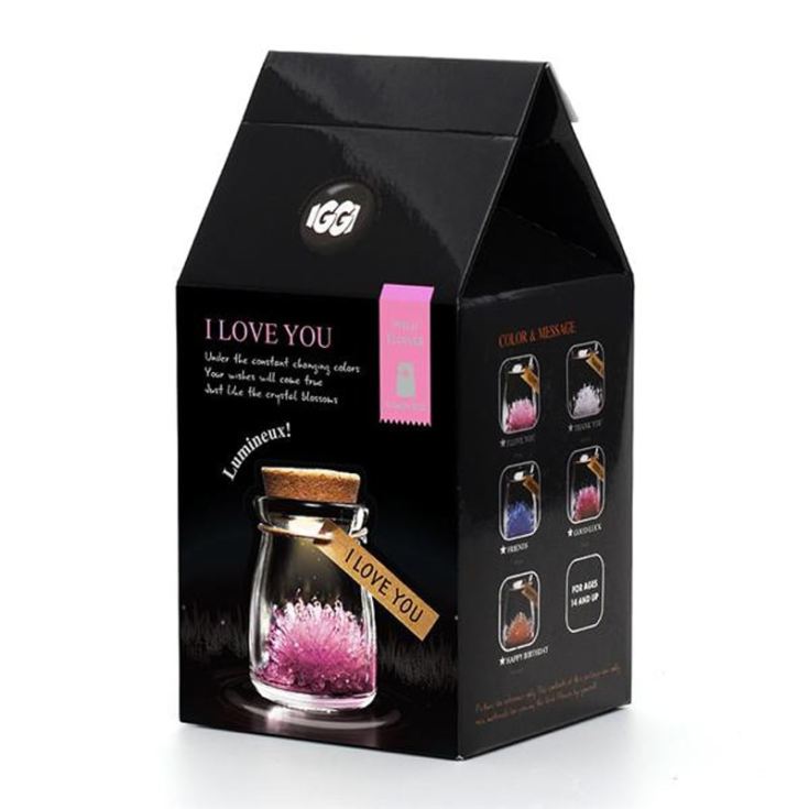 I Love You Pink Crystal Wish Flower product image