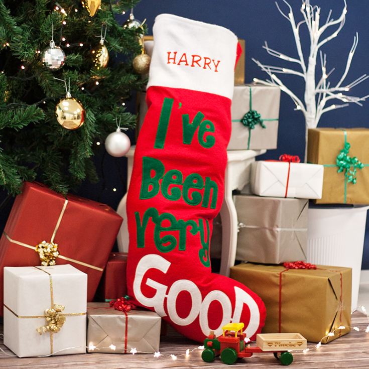 personalised embroidered giant ive been good christmas stocking product image - Giant Christmas Stocking personalised embroidered giant ive been good christmas stocking product image - Giant Christmas Stocking