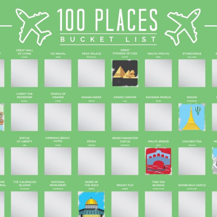100 Places Scratch Off Bucket List product image