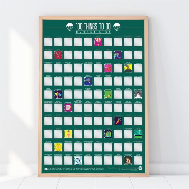 100 Things to Do Scratch Off Bucket List Poster product image