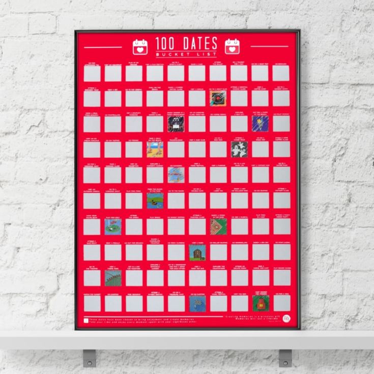 100 Dates Scratch Off Bucket List Poster product image