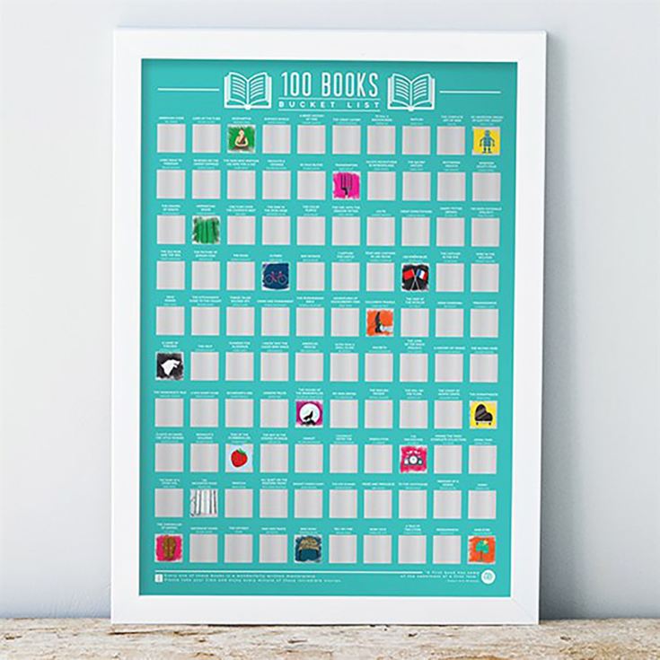 100 Books Scratch Off Bucket List Poster product image