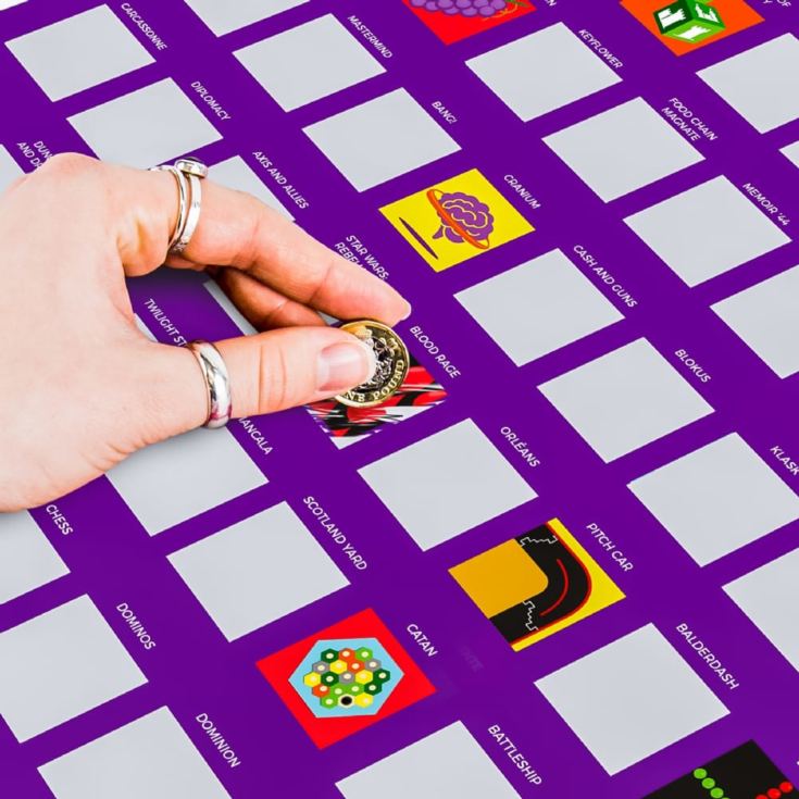 100 Board Games Scratch Off Bucket List Poster product image