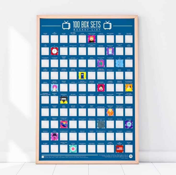 100 TV Box Sets Scratch Off Bucket List Poster product image