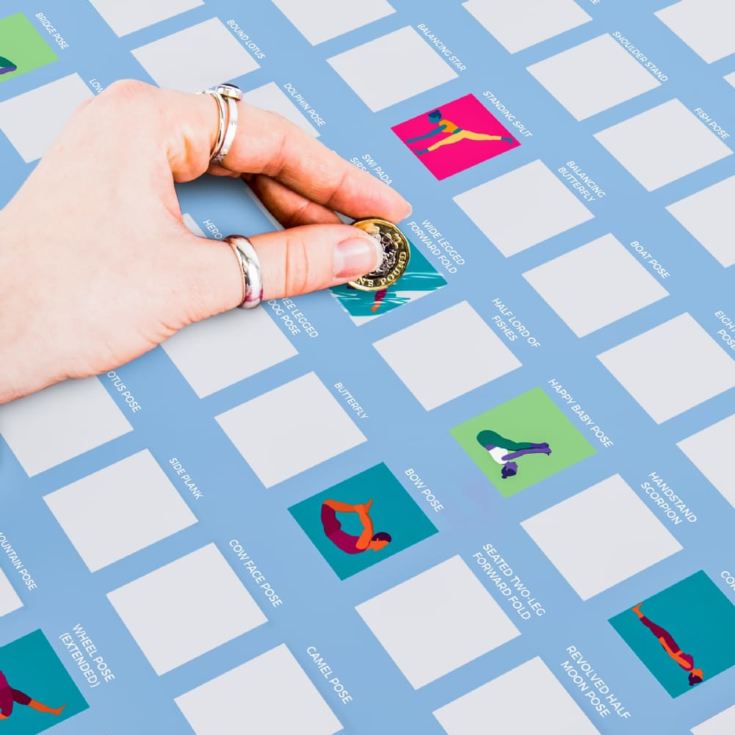 100 Yoga Poses Scratch Off Bucket List Poster product image