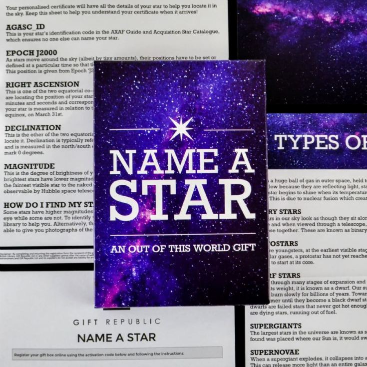 Name A Star Gift Set product image