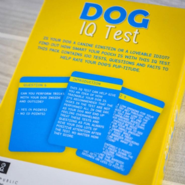 Dog IQ Test Pack of Cards The Gift Experience