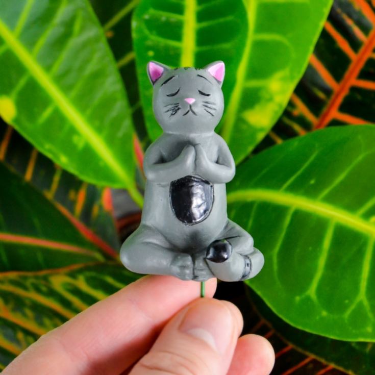 Pack of 4 Mini Plant Pot Yoga Cats product image
