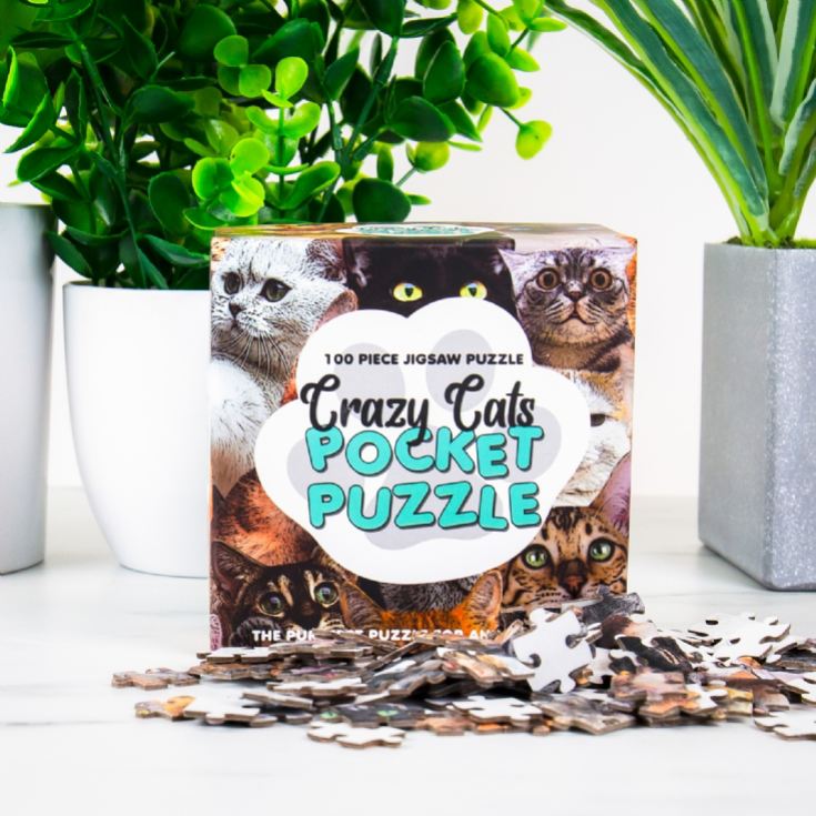 Crazy Cats Pocket Jigsaw Puzzle product image