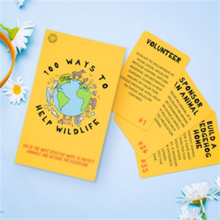 100 Ways to Help Wildlife Cards product image