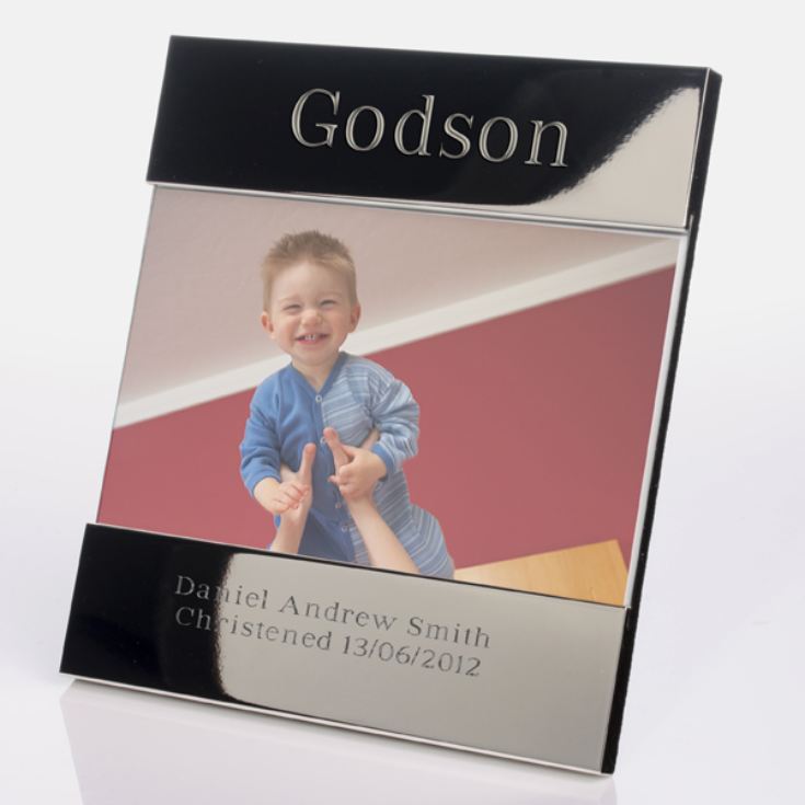 Engraved Godson Photo Frame product image