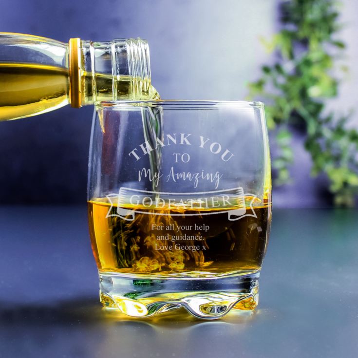 Personalised Godfather Whisky Glass product image