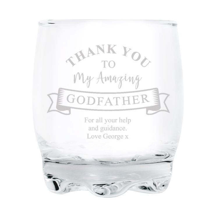 Personalised Godfather Whisky Glass product image