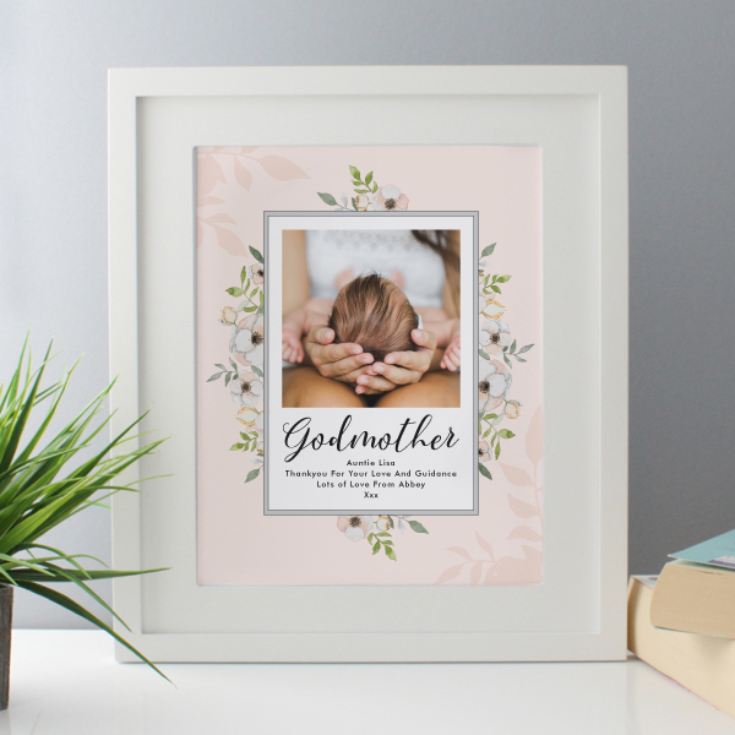 Personalised Godmother Photo Upload Framed Print The Gift Experience