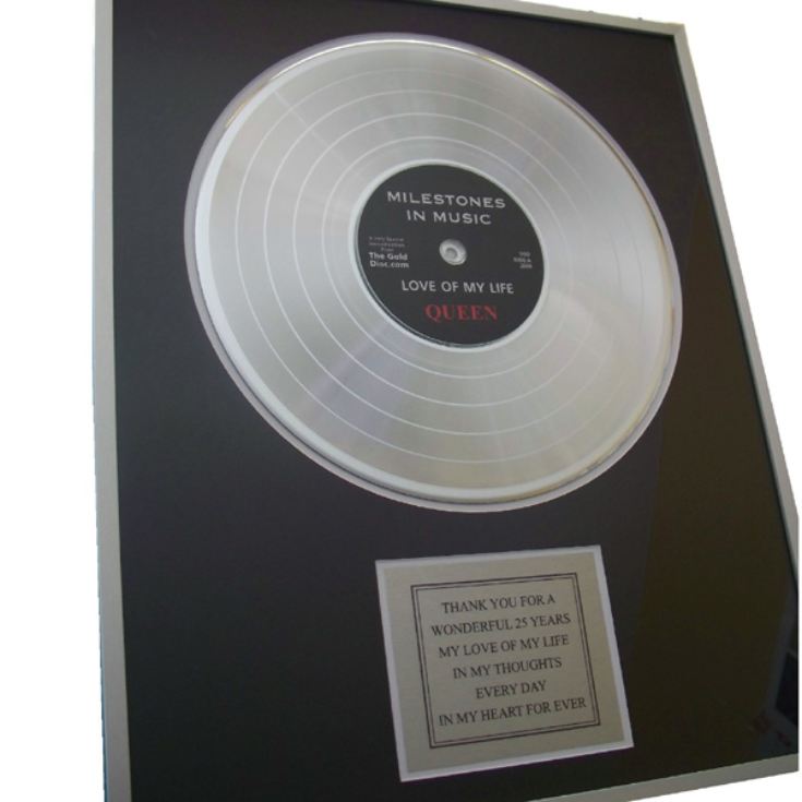 Personalised Gold Disc - First Anniversary Edition product image