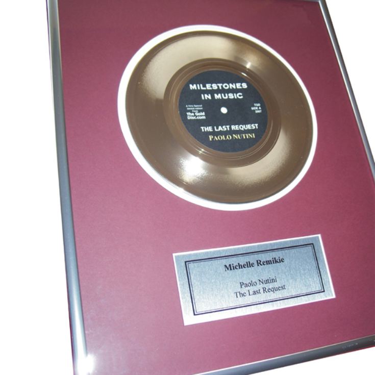 Personalised Gold Disc product image