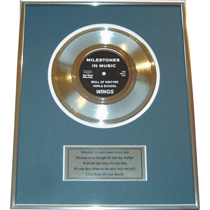 Personalised Gold Disc product image