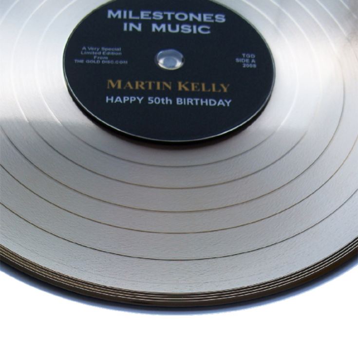 Personalised Gold Disc product image