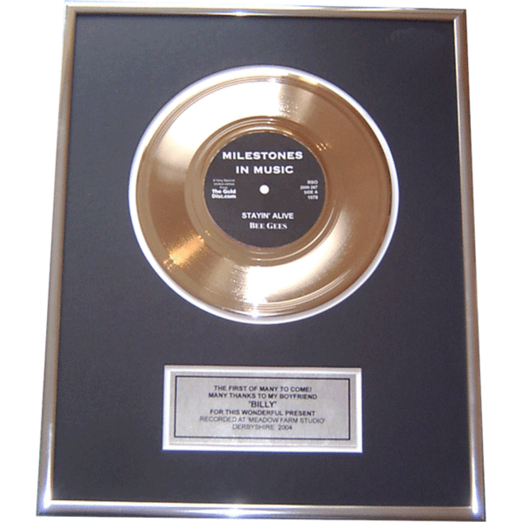 Personalised Gold Disc - First Anniversary Edition product image