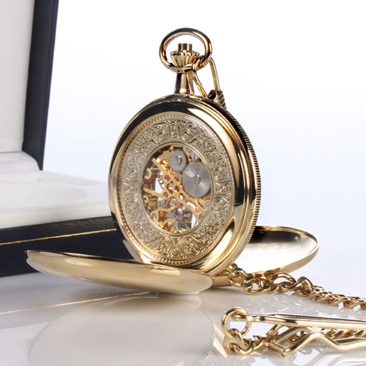 Gold Plated Personalised Pocket Watch product image