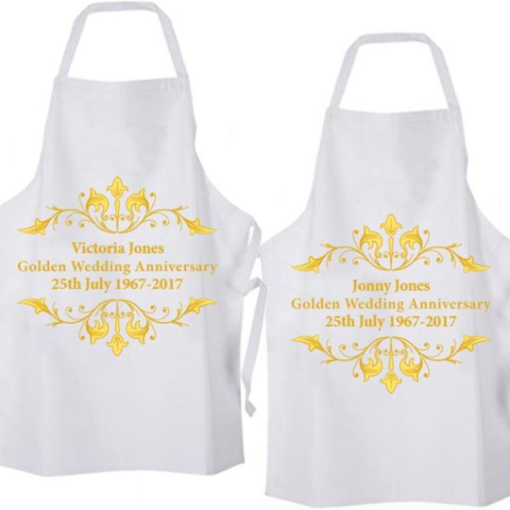 Personalised Golden Anniversary Aprons product image